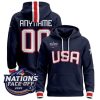 unisex custom usa hoodie 4 nations face off 2025 all stitched