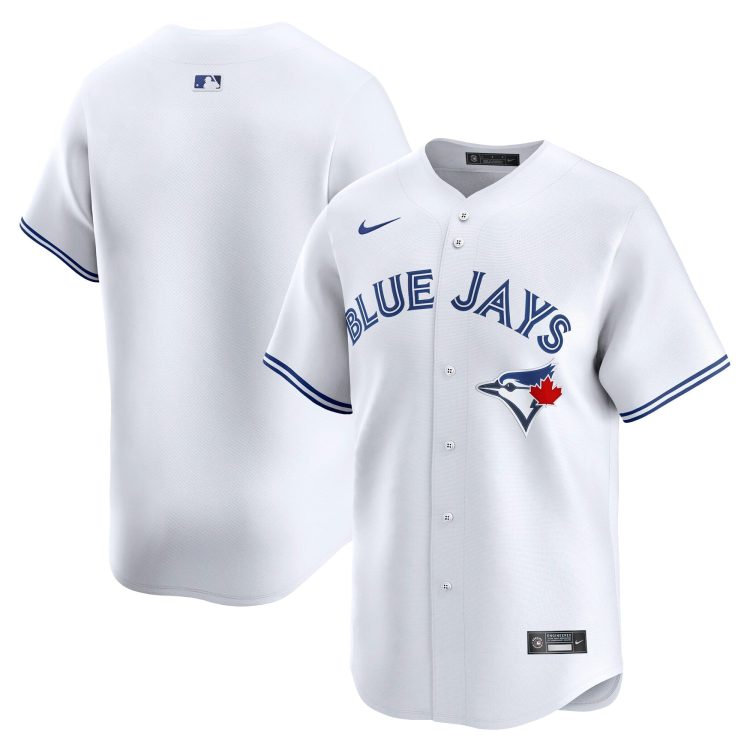 Men's Toronto Blue Jays White Home Blank Jersey