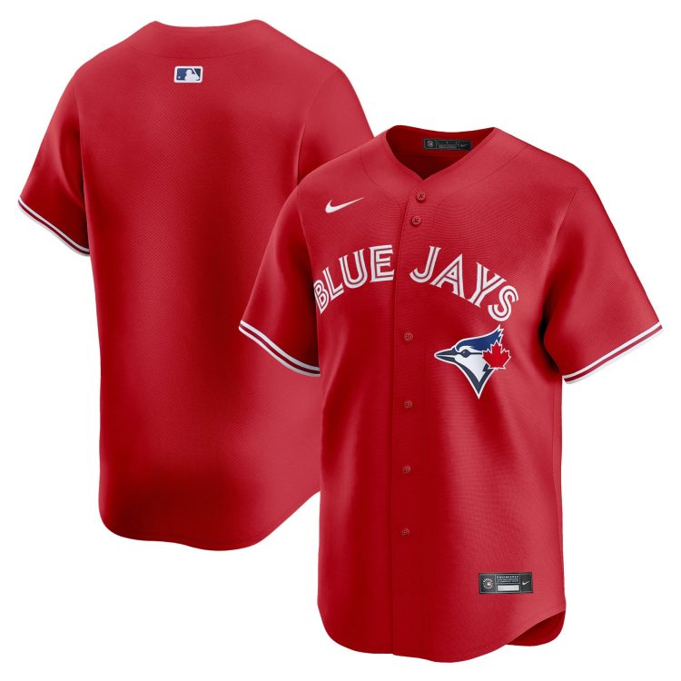 Men's Toronto Blue Jays Red Alternate Team Blank Jersey