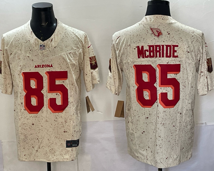 Men's Arizona Cardinals #85 Trey McBride 2025 F.U.S.E. Rivalries Jersey
