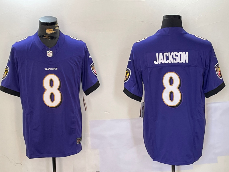 Lamar Jackson purple jersey home