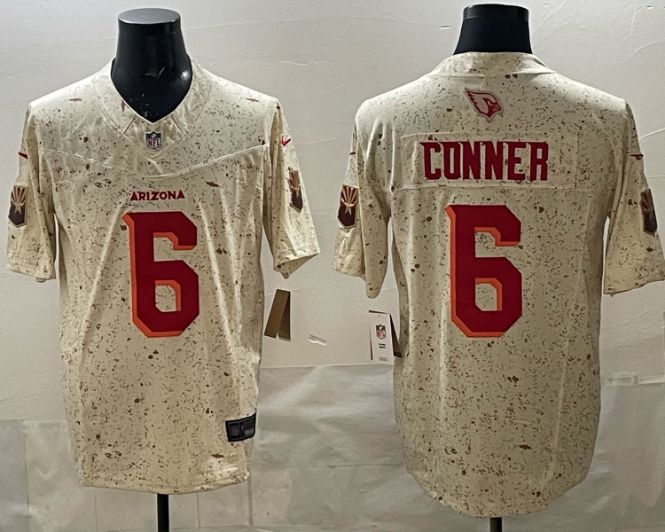 Men's Arizona Cardinals #6 James Conner 2025 F.U.S.E. Rivalries Jersey