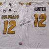 COLORADO BUFFALOES White #12 HUNTER Stitched Jersey