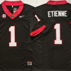 Georgia Bulldogs Black #1 ETIENNE Stitched Jersey