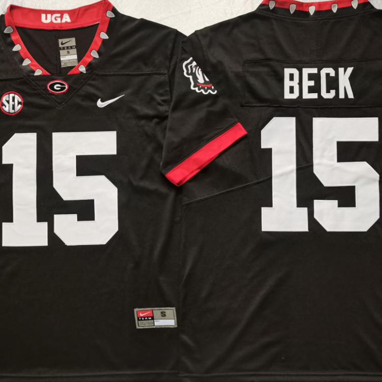 Georgia Bulldogs White #1 ETIENNE Stitched Jersey