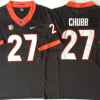 Georgia Bulldogs Black #27 CHUBB Stitched Jersey