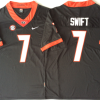Georgia Bulldogs Black #7 SWIFT Stitched Jersey