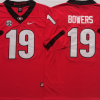 Georgia Bulldogs Red #19 BOWERS Stitched Jersey