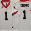 Georgia Bulldogs White #1 ETIENNE Stitched Jersey