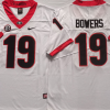 Georgia Bulldogs White #19 BOWERS Stitched Jersey