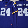 LSU Tigers Purple #24 STINGLEY JR. Stitched Jersey