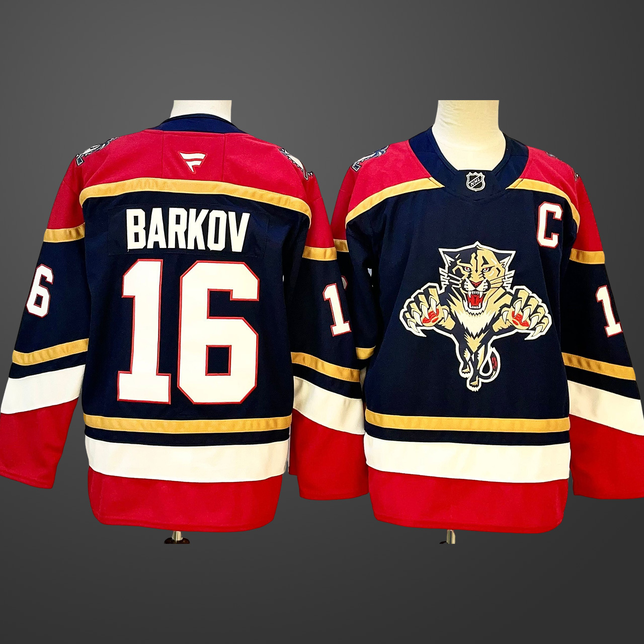 Men's Florida Panthers #16 Aleksander Barkov Stitched Jersey