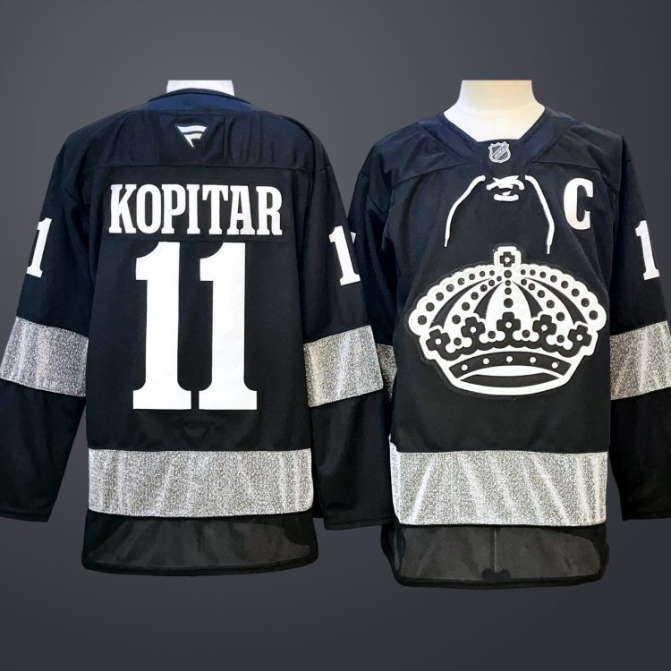 Men's Los Angeles Kings Anze Kopitar Black Alternate Premium Jersey