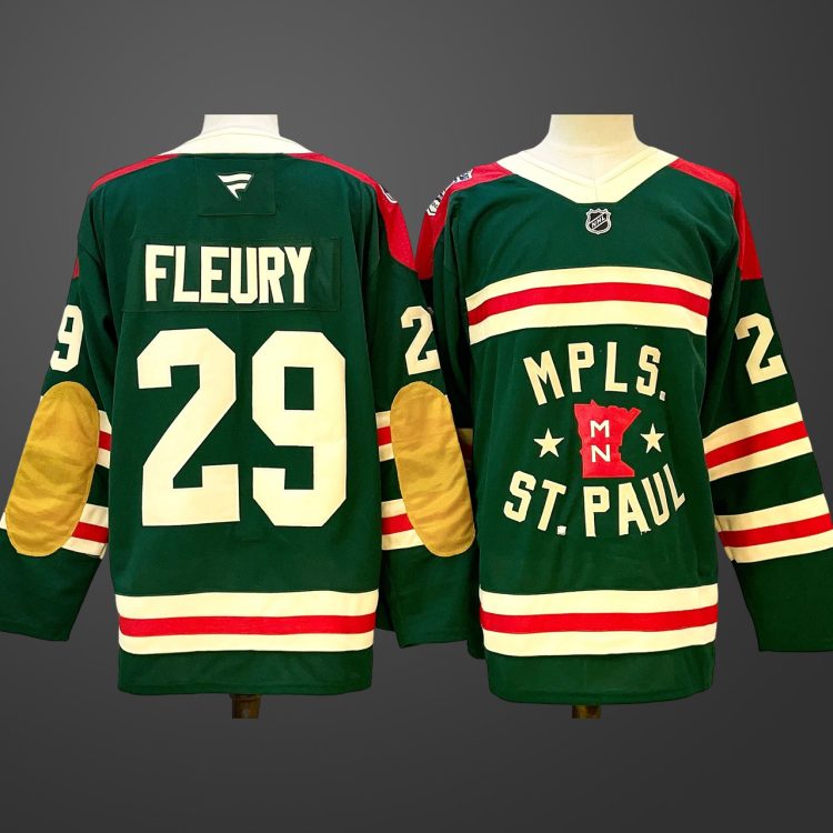 Men's Minnesota Wild #29 Marc-Andre Fleury Green 2024-25 Home Stitched Hockey Jersey