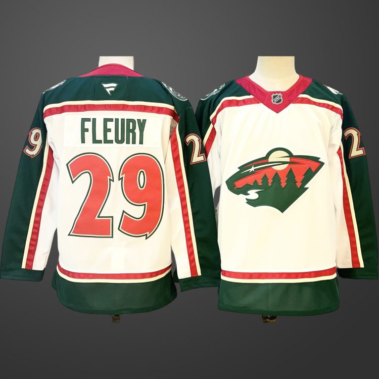 Men's  Minnesota Wild #29 Marc-Andre Fleury White Jersey