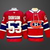 Men's Montreal Canadiens #53 Noah Dobson Red 2024-25 Stitched Jersey