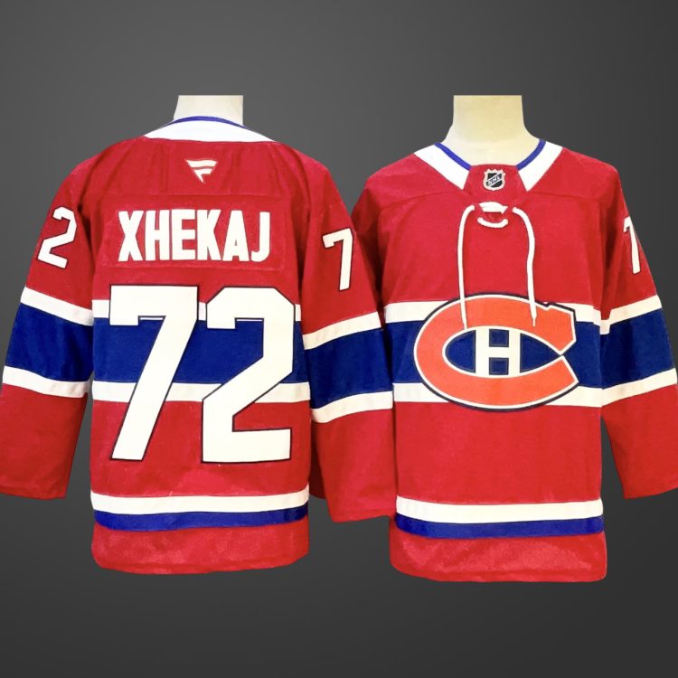 Men's Montreal Canadiens Heat Sealed #72 Arber Xhekaj Premium Home Jersey