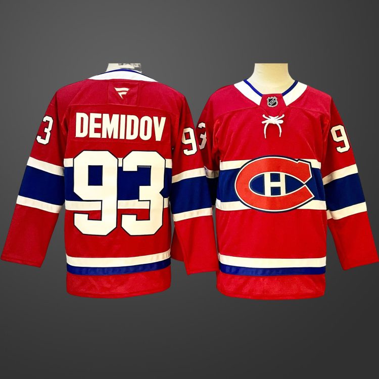 Men's Montreal Canadiens Ivan Demidov #93 Red Home Breakaway Jersey
