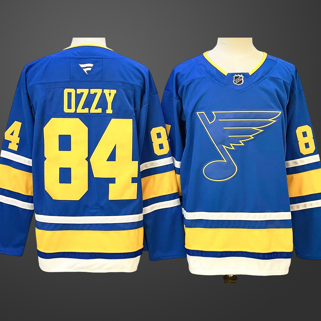 Men's St. Louis Blues #84 Blue OZZY 2025 Stitched Hockey Jersey