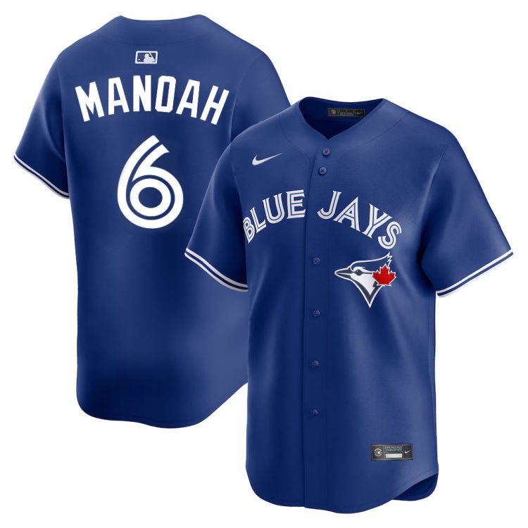 Men's Toronto Blue Jays Alex Manoah #6 Blue Baseball Jersey