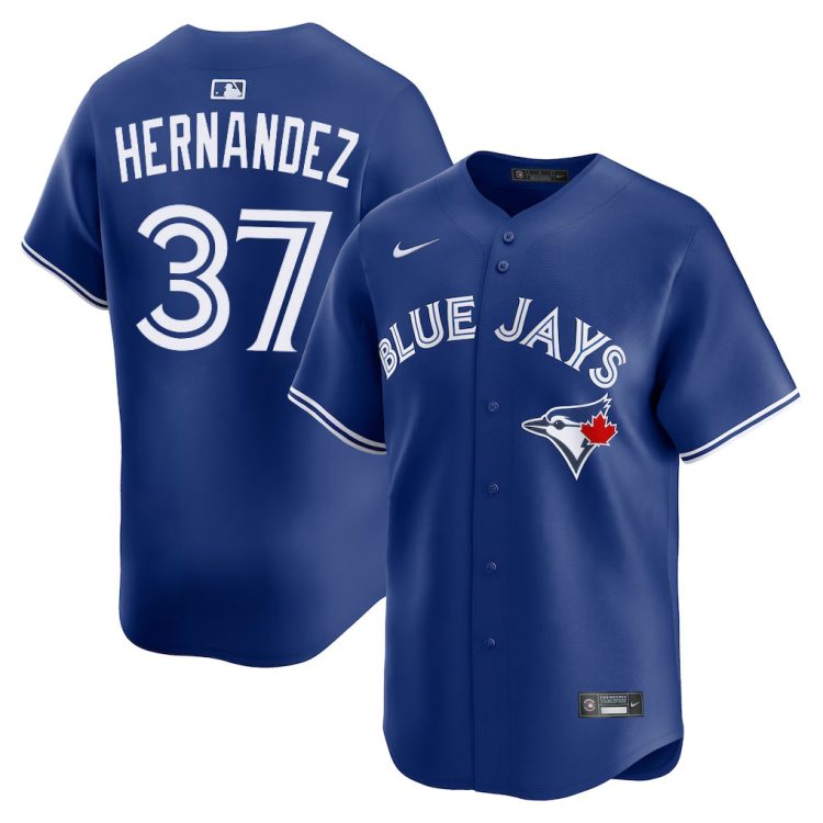 Men's Toronto Blue Jays Teoscar Hernandez #37 Blue Baseball Jersey