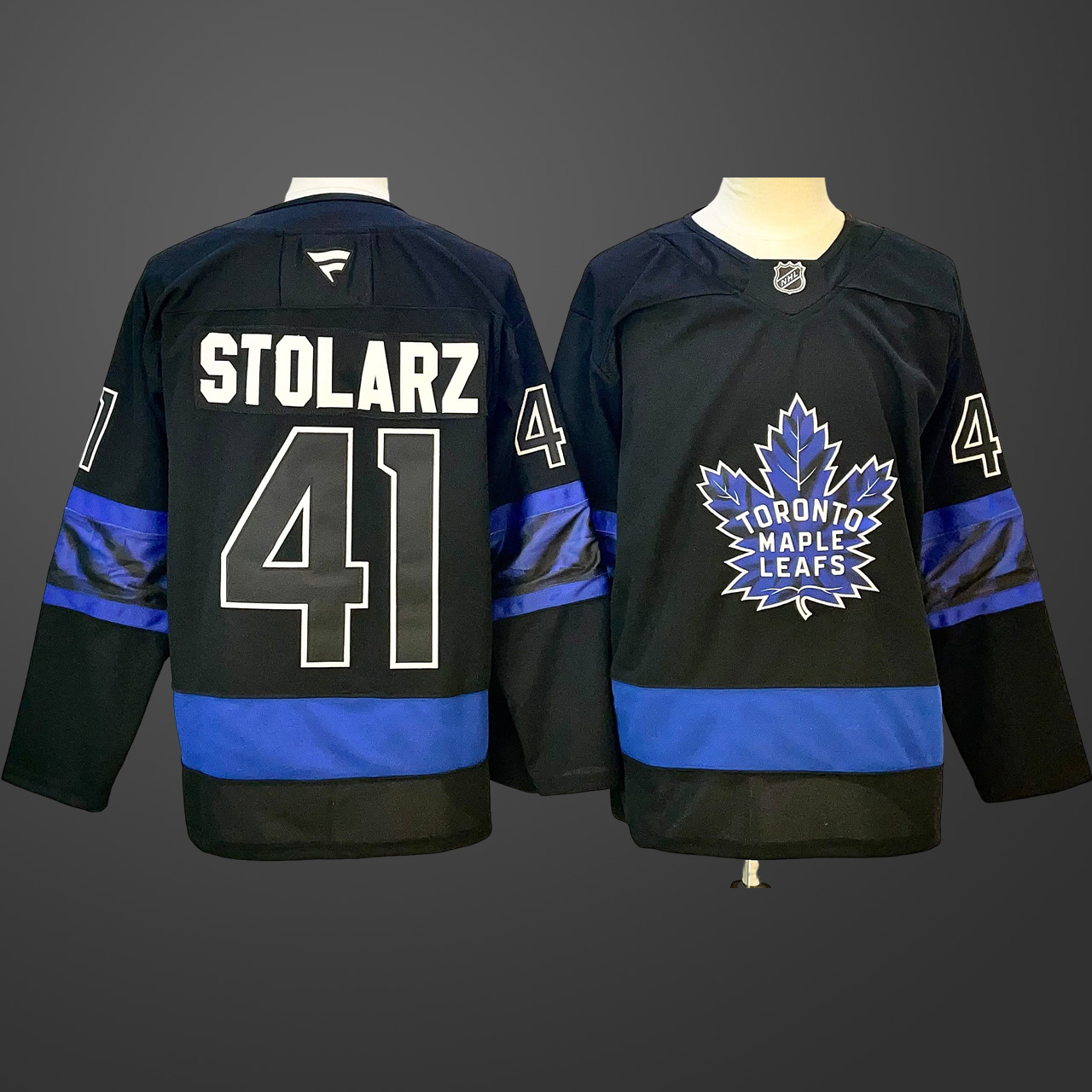 Men's Toronto Maple Leafs #41 Anthony Stolarz Breakaway Jersey - Black