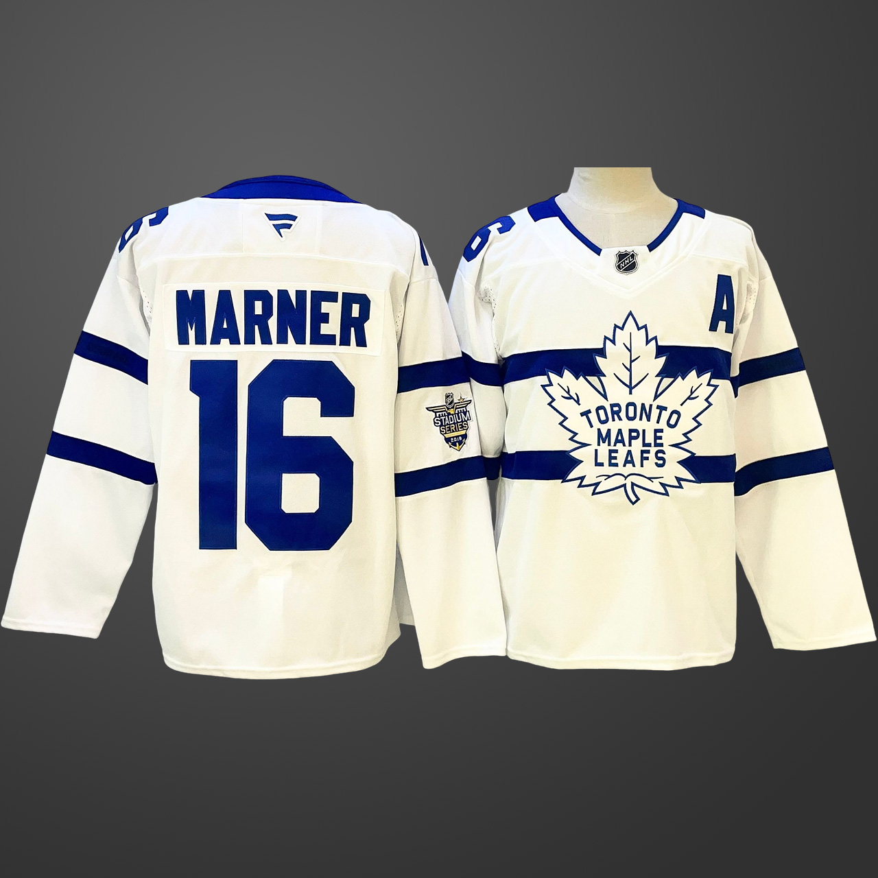 Men's Toronto Maple Leafs Mitch Marner #16 White Jersey