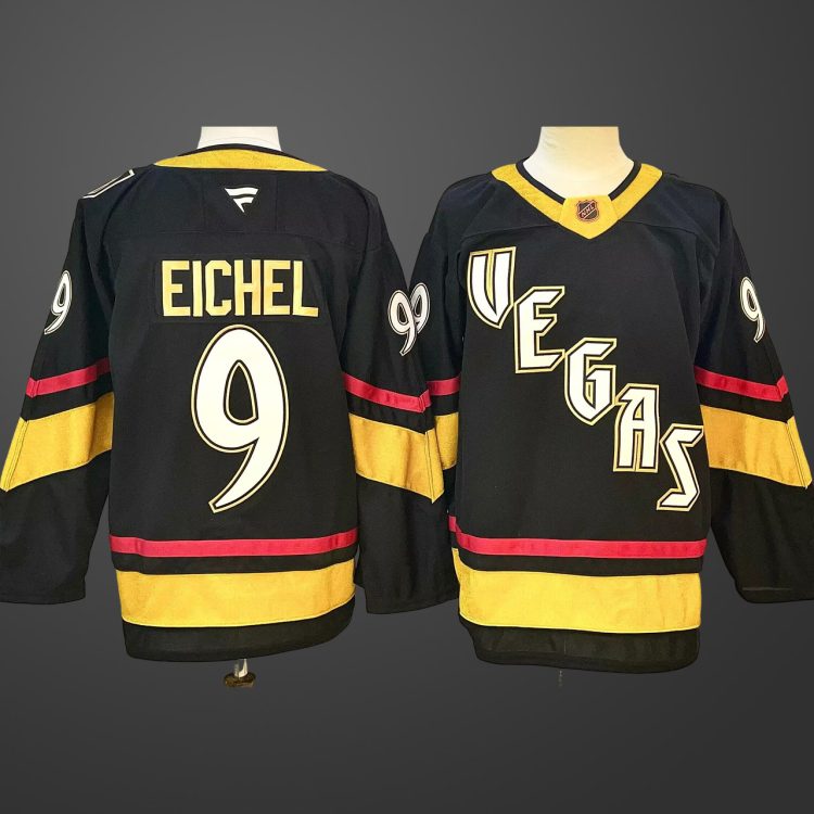 Men's Vegas Golden Knights #9 Jack Eichel Reverse Retro Jersey