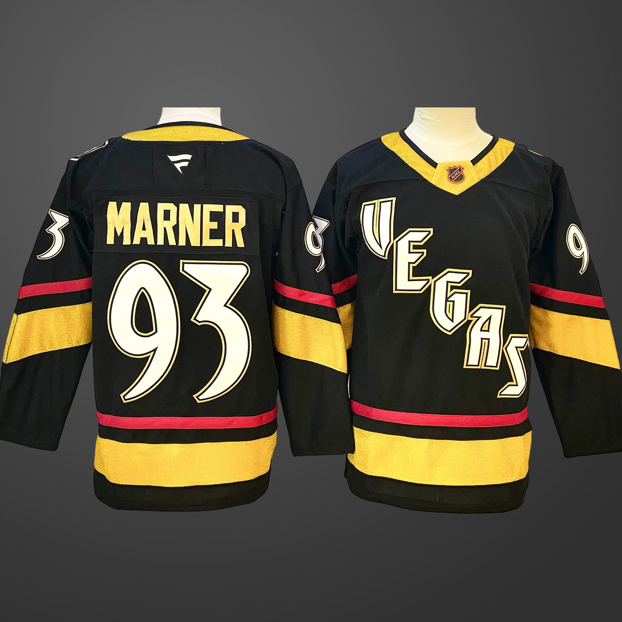 Men's Vegas Golden Knights #93 Mitch Marner Black 2024-25 Stitched Hockey Jersey