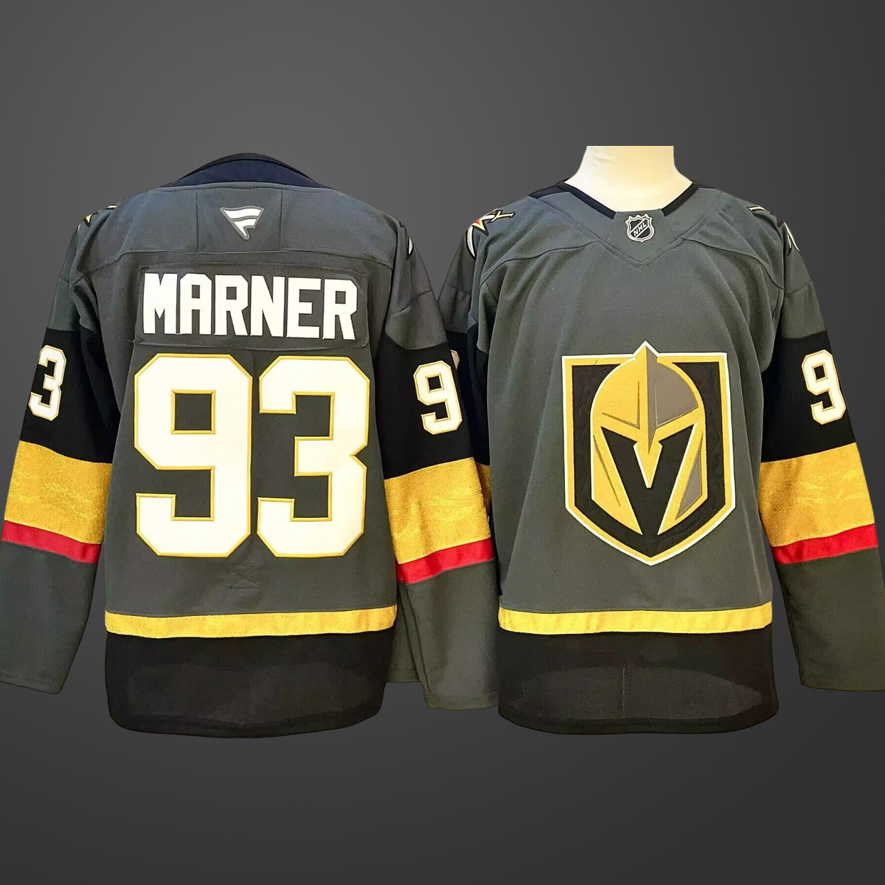 Men's Vegas Golden Knights #93 Mitch Marner Grey 2024-25 Stitched Hockey Jersey