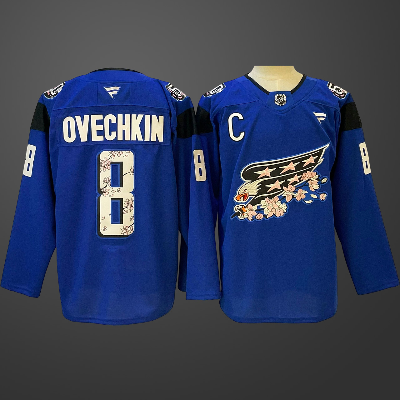 Men's Washington Capitals Alexander Ovechkin #8 Blue Jersey