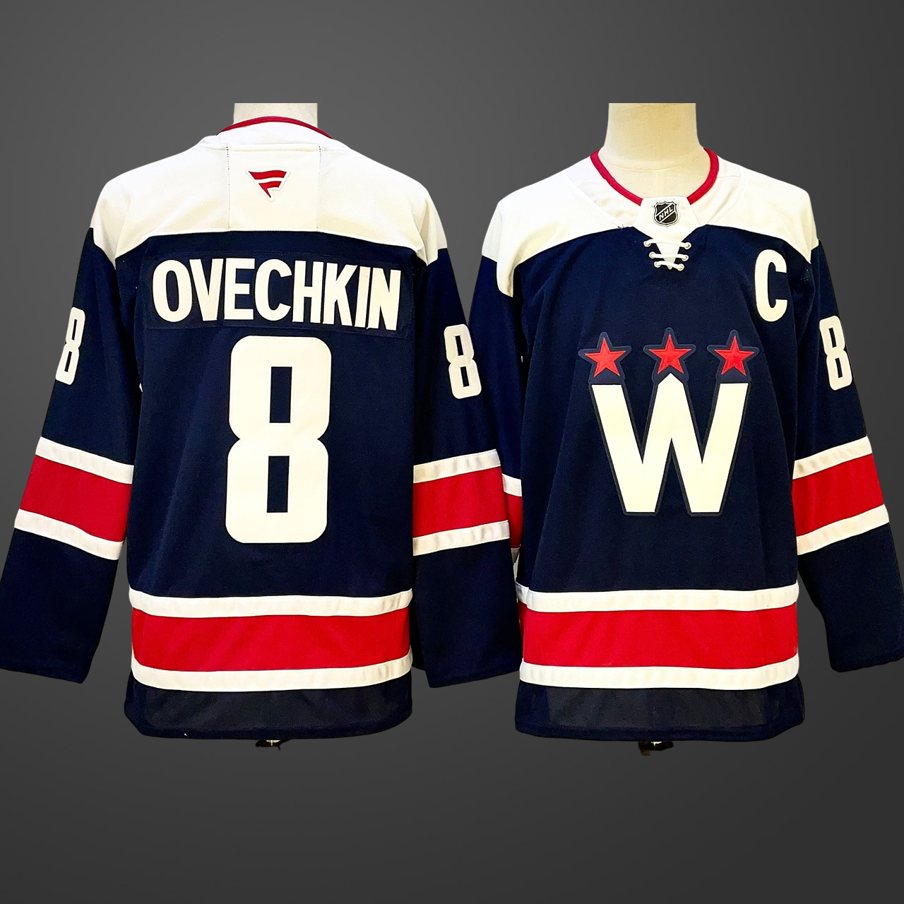 Men's Washington Capitals Alexander Ovechkin #8 Navy Home Breakaway Jersey