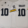 Michigan Wolverines White #10 BRADY Stitched Jersey