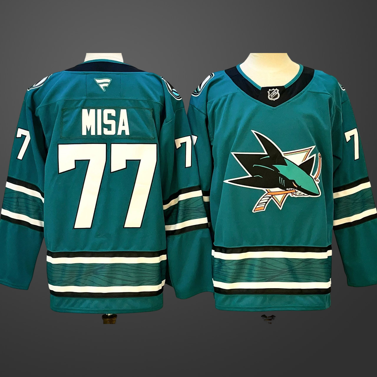 San Jose Sharks #77 Michael Misa Home Jersey