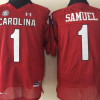 South Carolina Gamecock Red #1 SAMUEL Stitched Jersey
