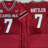 South Carolina Gamecock Red #7 RATTLER Stitched Jersey