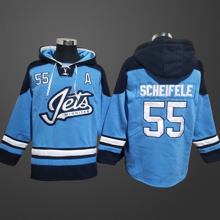 Men's Winnipeg Jets #55 Mark Scheifele All Stitched Hoodie