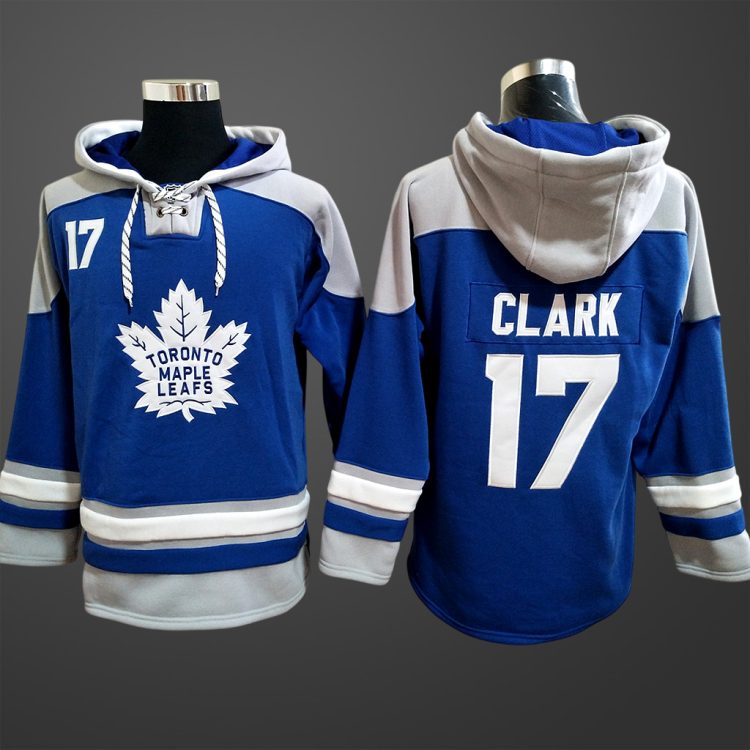 Men's Toronto Maple Leafs #17 Clark All Stitched Hoodie