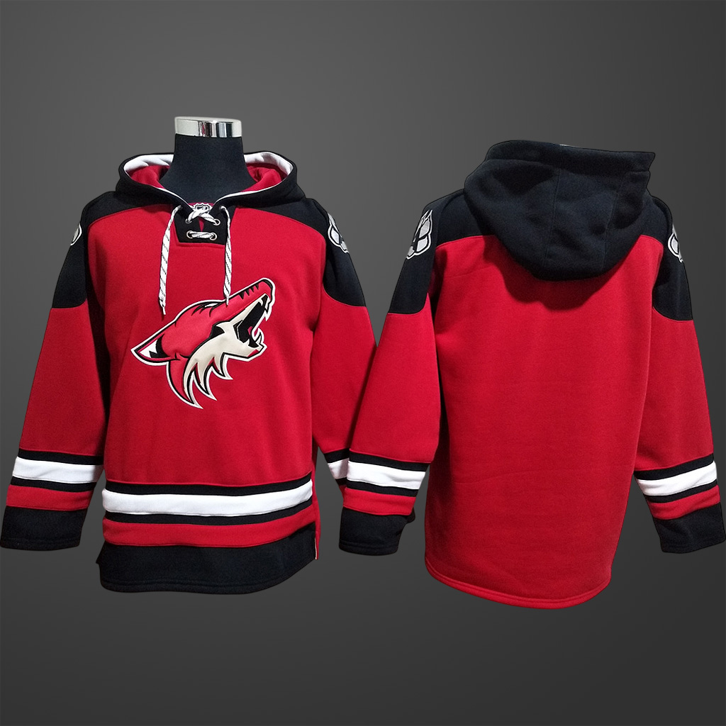 Men’s Arizona Coyotes Team Blank Stitched Hoodie