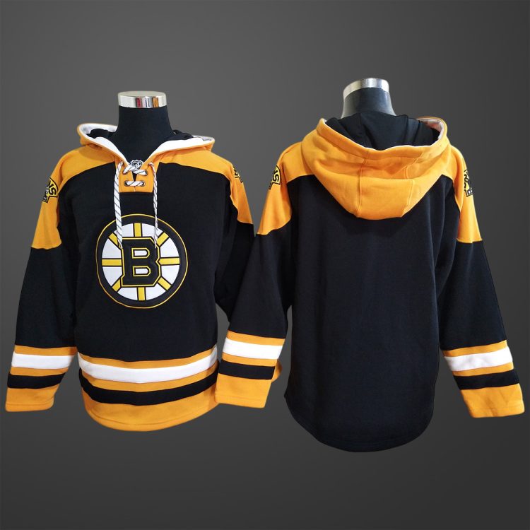 Men’s Boston Bruins Team Blank Stitched Hoodie