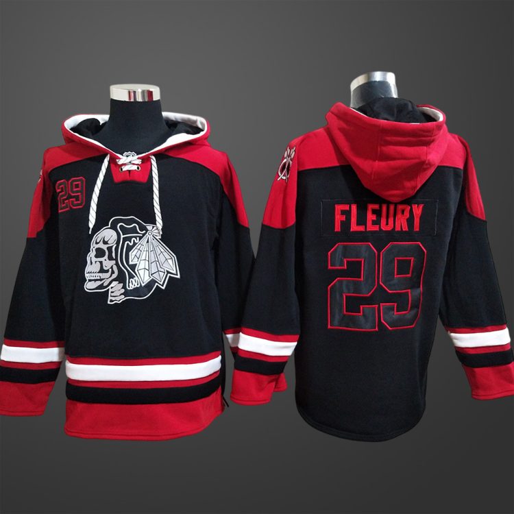 Men’s Chicago Blackhawks Marc Andre Fleury #29 Stitched Hoodie