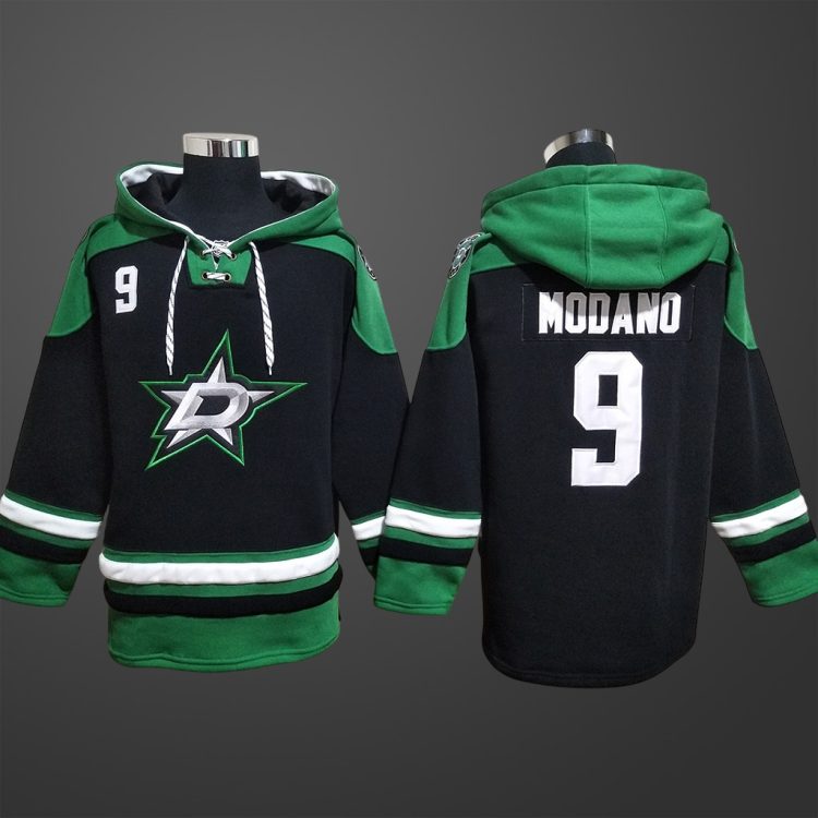Men’s Dallas Stars Mike Modano #9 Stitched Hoodie