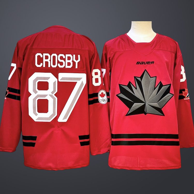 Men's Hockey Canada Sidney Crosby Red 2026 Olympic Stitched Jersey