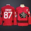Men's Hockey Canada #87 Sidney Crosby Red 2026 Olympic Stitched Jersey "C" Patches