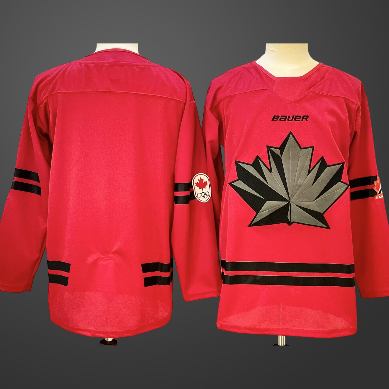 Men’s Hockey Canada Team Blank Red 2026 Olympic Stitched Jersey