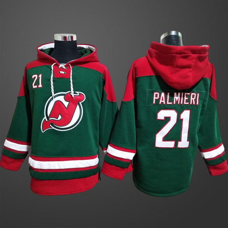 Men’s New Jersey Devils Kyle Palmieri #21 Stitched Hoodie