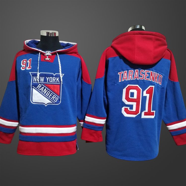 Men’s New York Rangers Vladimir Tarasenko #91 Stitched Hoodie