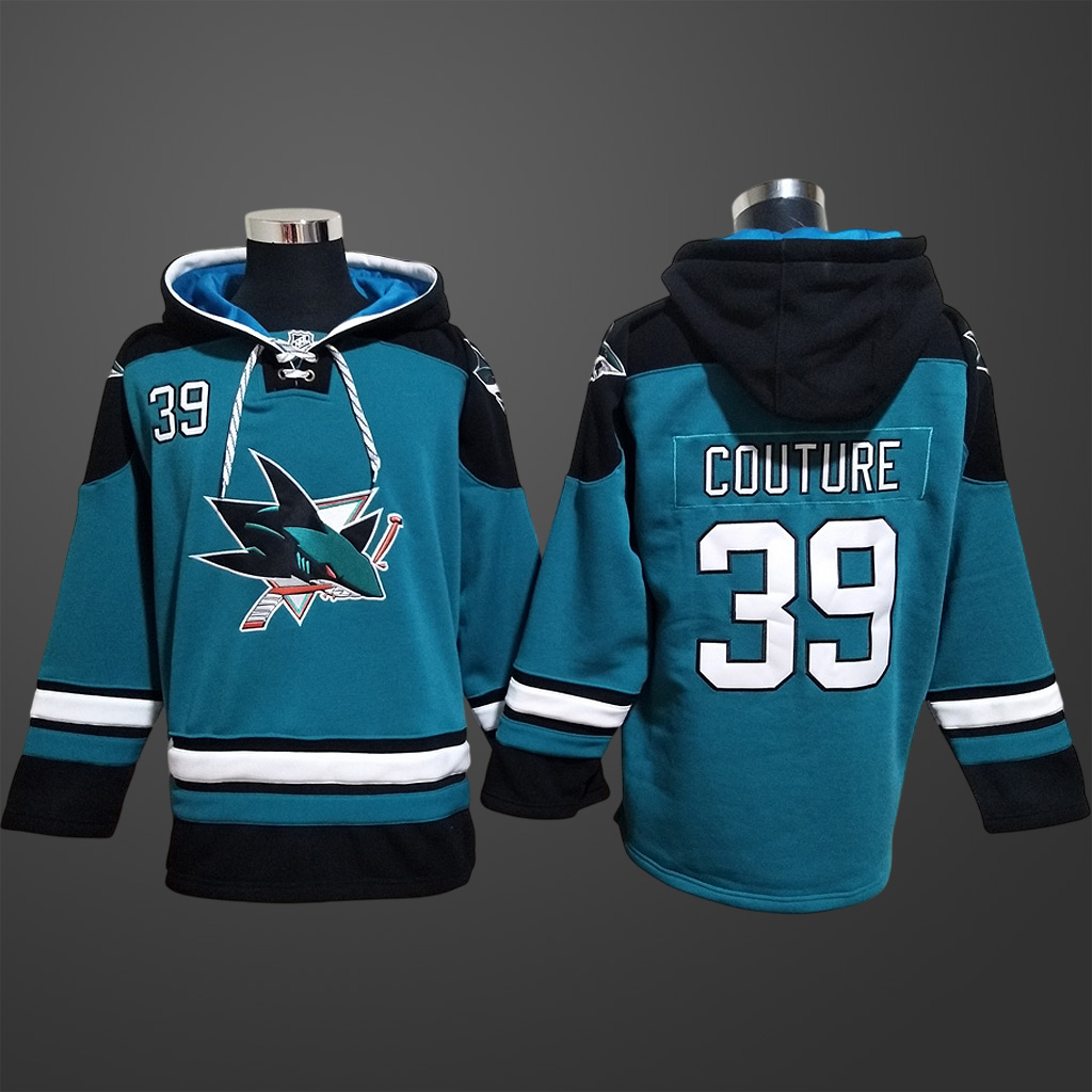Men’s San Jose Sharks #39 Logan Couture Stitched Hoodie