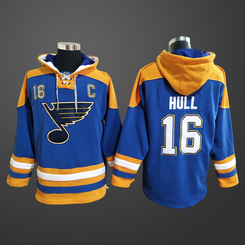 Men’s St. Louis Blues Brett Hull #16 Stitched Hoodie