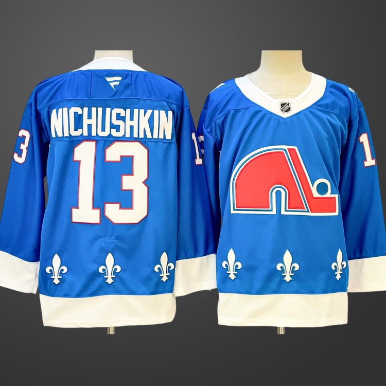Men’s Colorado Avalanche #13 NICHUSHKIN Blue 2025-26 Alternate Stitched Jersey
